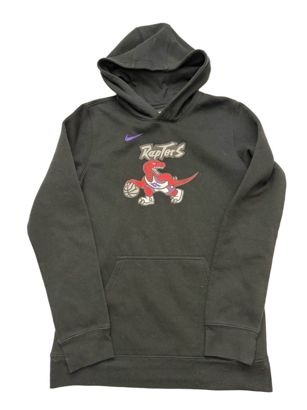 Nike Black Kids Raptors Basketball Youth XL Pullover Hoodie with Dino Graphic